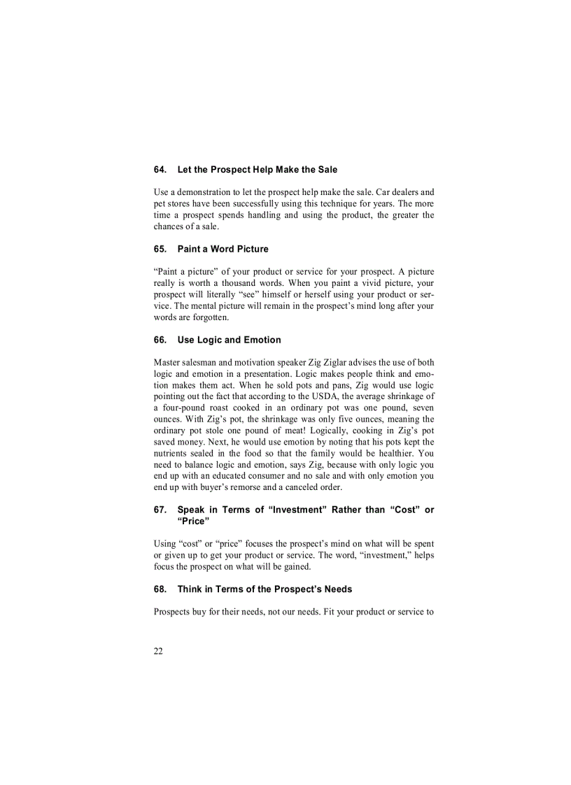 image for page 101 Ways to Succeed in Selling By Greg Gore