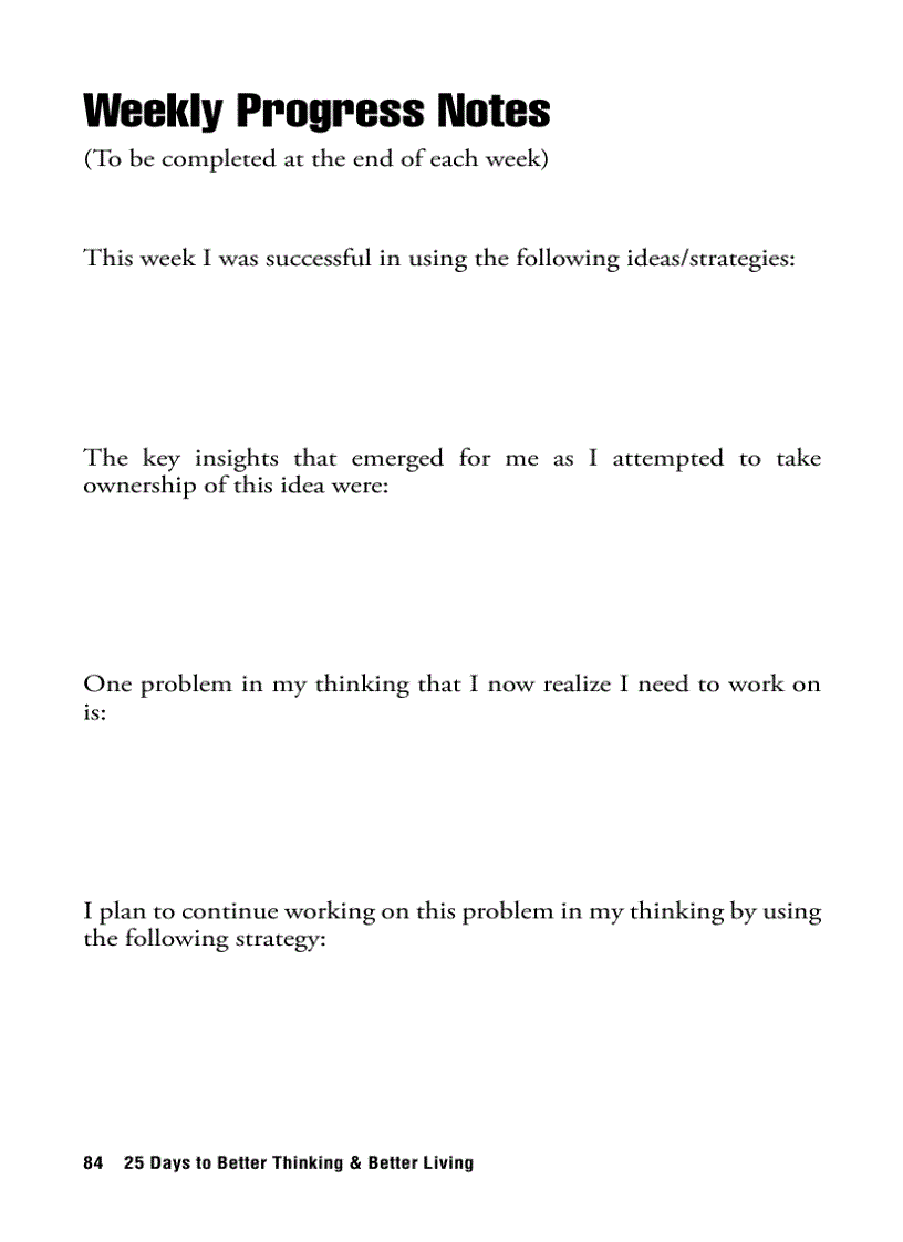 image for page 25 Days To Better Thinking and Better Living