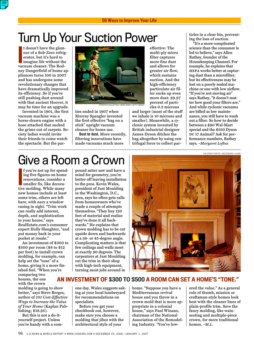 image for page 50 Way To Improve Your Life In 2007