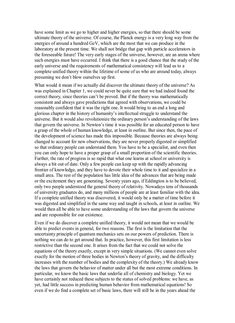 image for page A Brief Story of Time From the Big Bang to Black Holes S Hawking