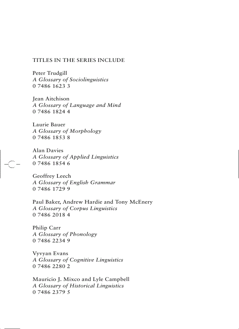 image for page A Glossary of Semantics and Pragmatics