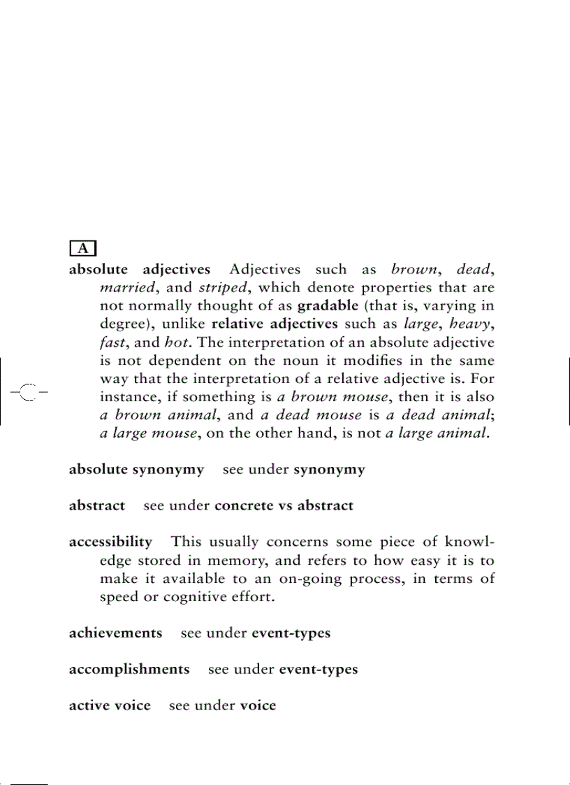 image for page A Glossary of Semantics and Pragmatics