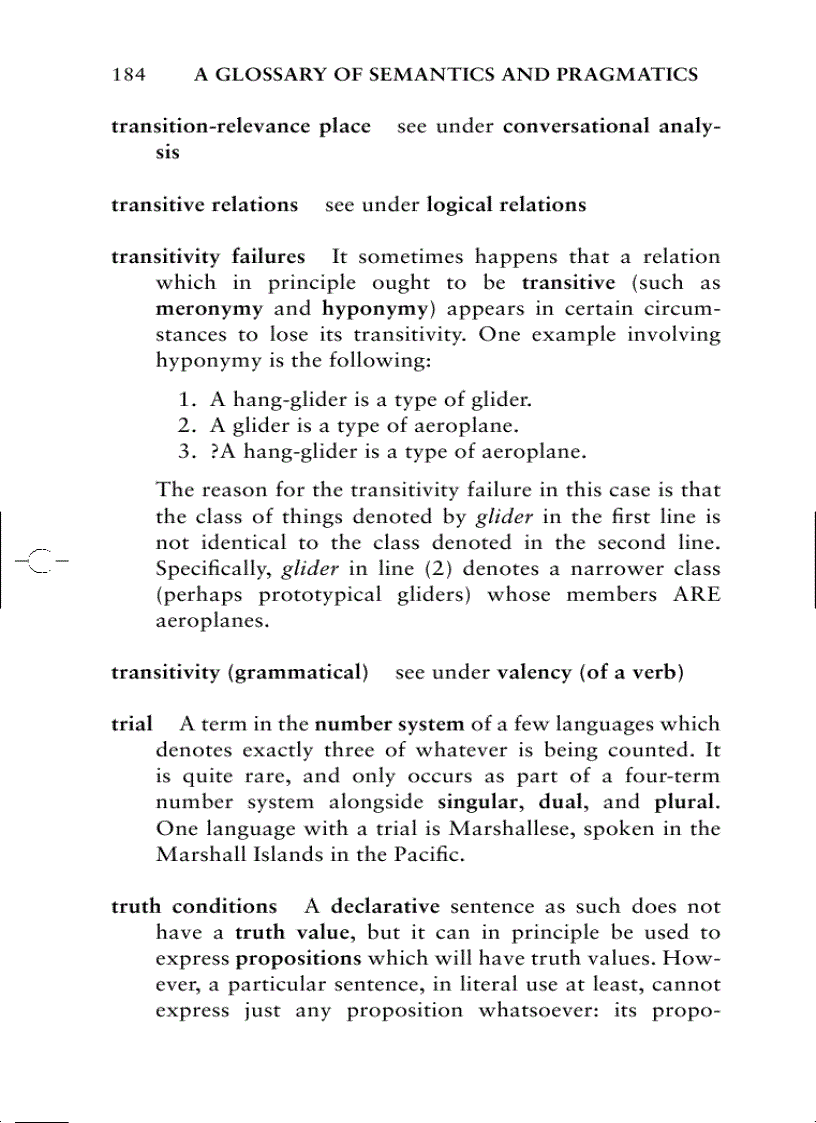image for page A Glossary of Semantics and Pragmatics