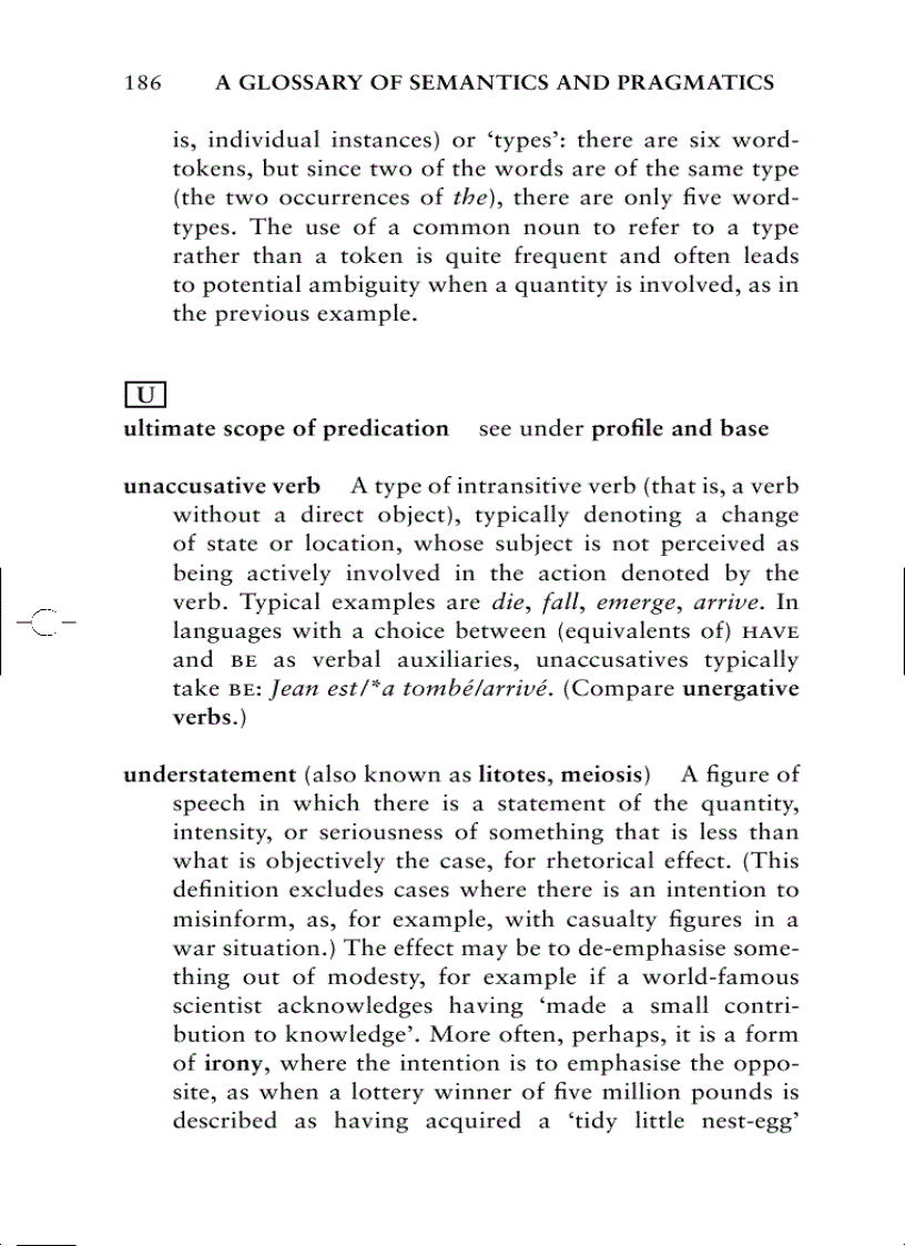 image for page A Glossary of Semantics and Pragmatics