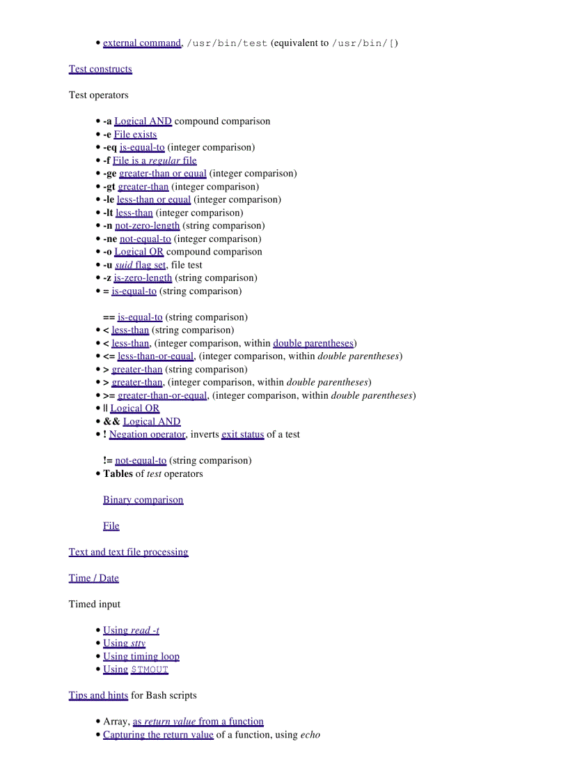 image for page Advanced Bash Scripting Guide
