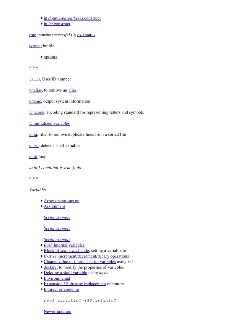 image for page Advanced Bash Scripting Guide