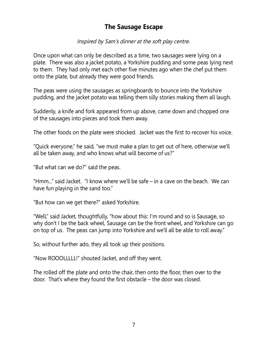 image for page Amazing Stories for James and Sam