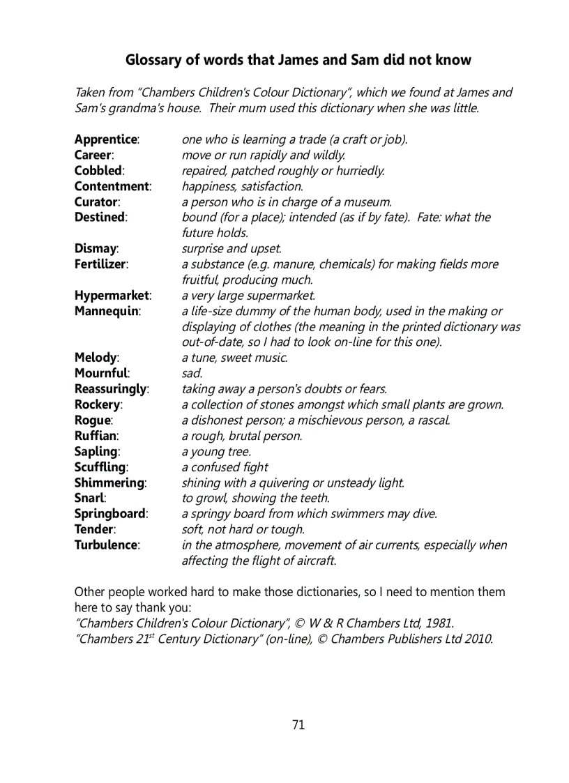 image for page Amazing Stories for James and Sam