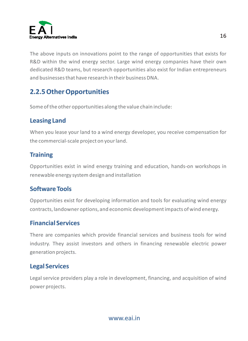 image for page An analysis of Opportunities in the Wind Power Value Chain