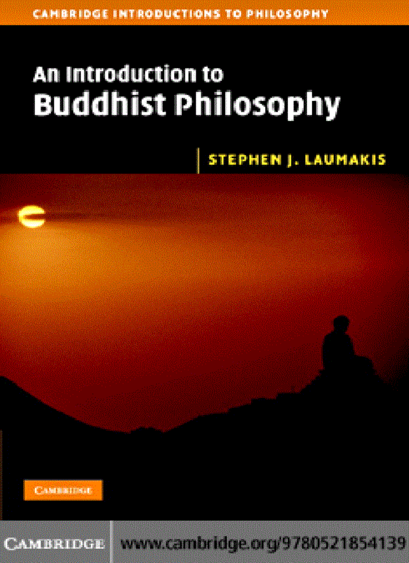 image for page An introduction to Buddhist Philosophy