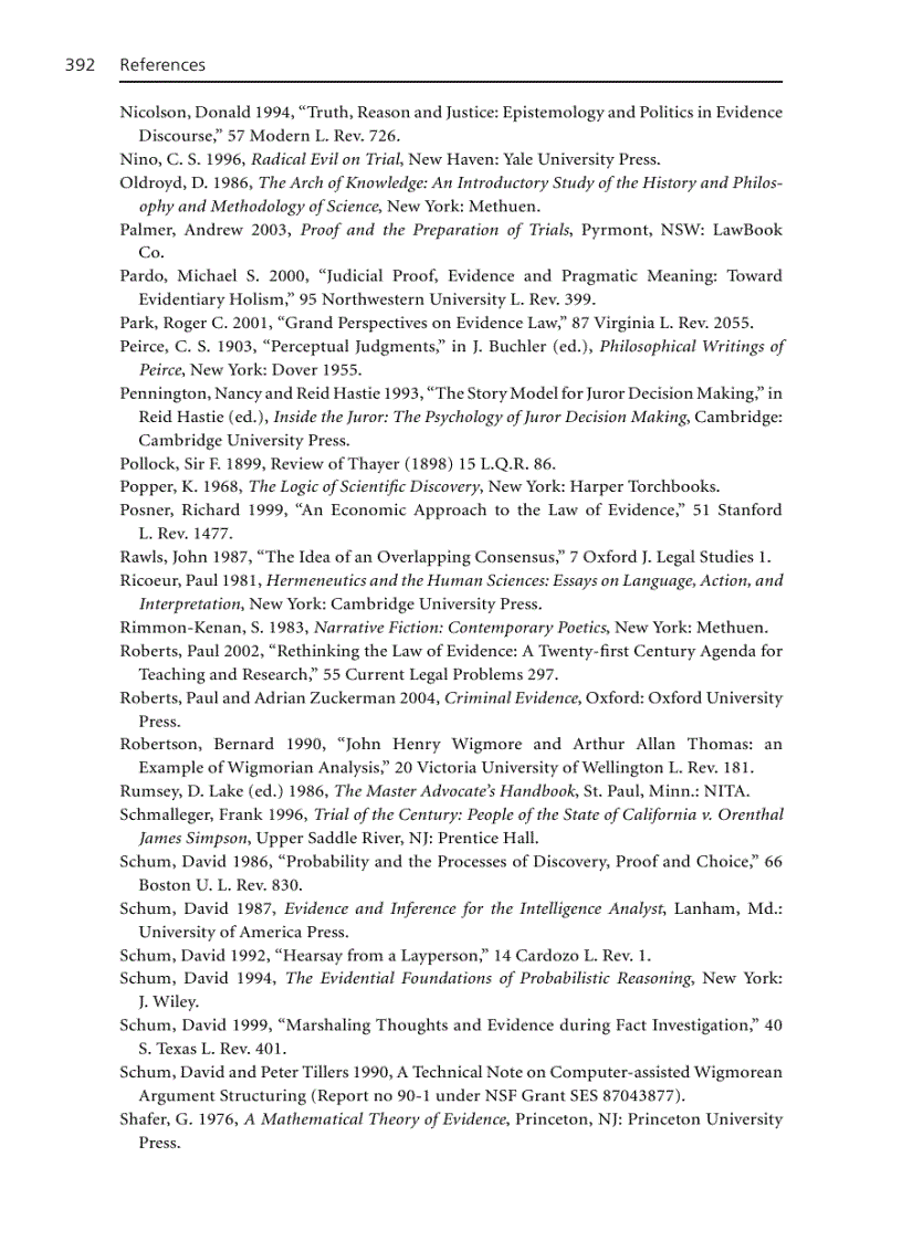 image for page Analysis of Evidence 2nd Edition