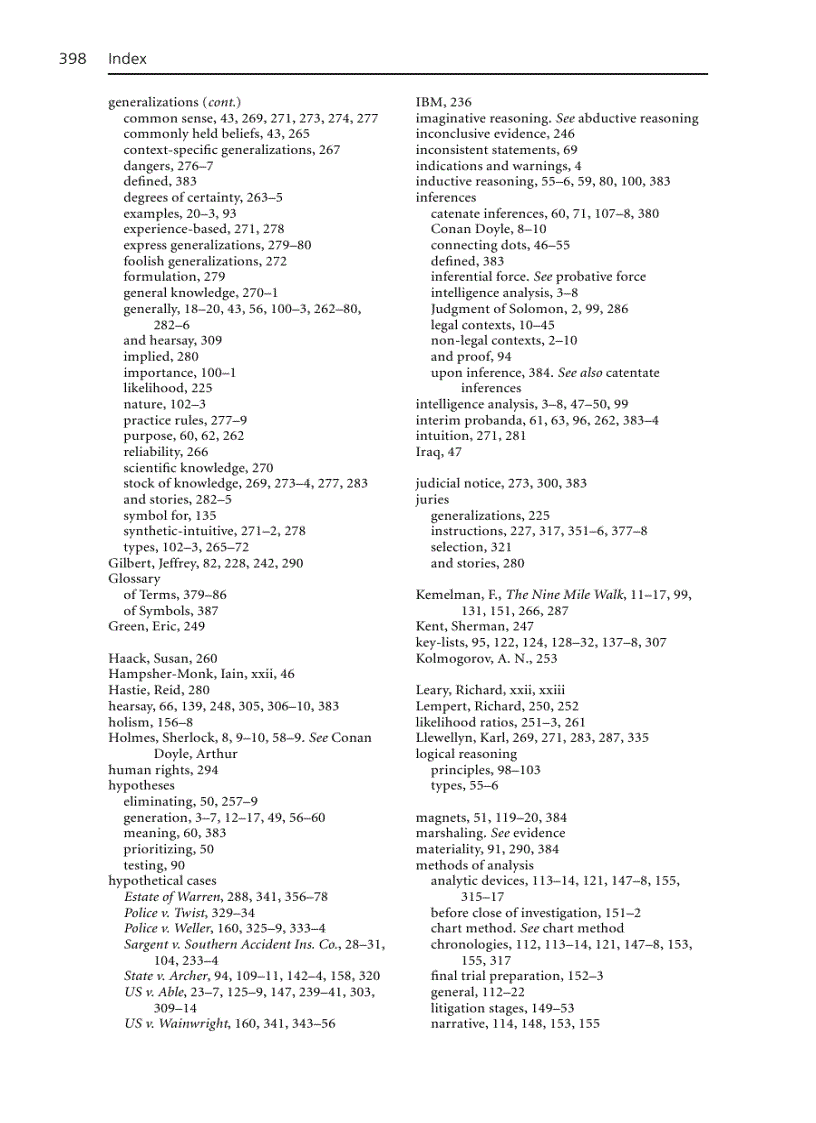 image for page Analysis of Evidence 2nd Edition