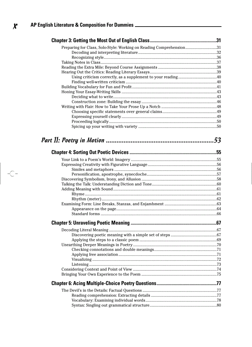 image for page AP English Literature and Composition For Dummies