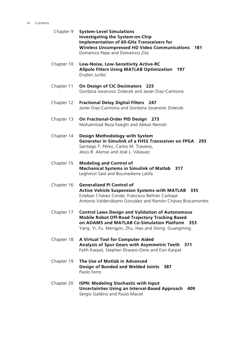 image for page Applications of MATLAB in Science and Engineering