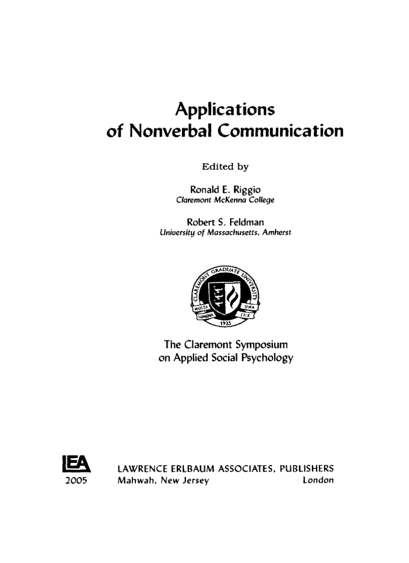 image for page Applications of Nonverbal Communication