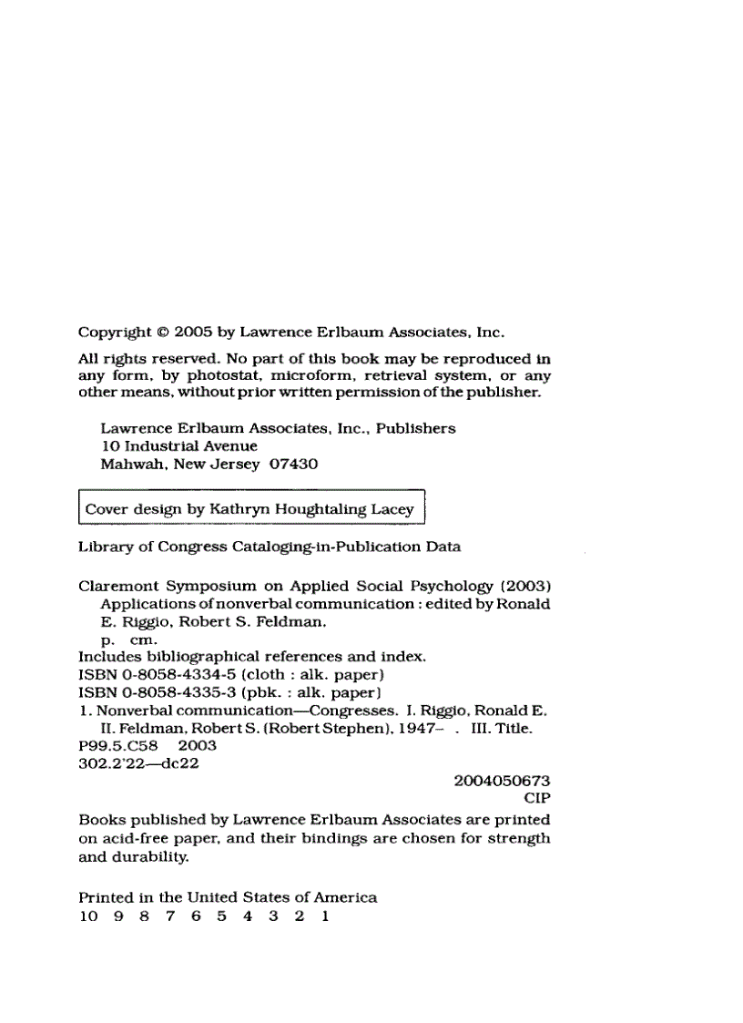 image for page Applications of Nonverbal Communication