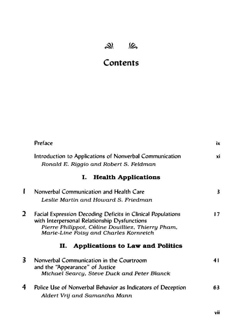 image for page Applications of Nonverbal Communication
