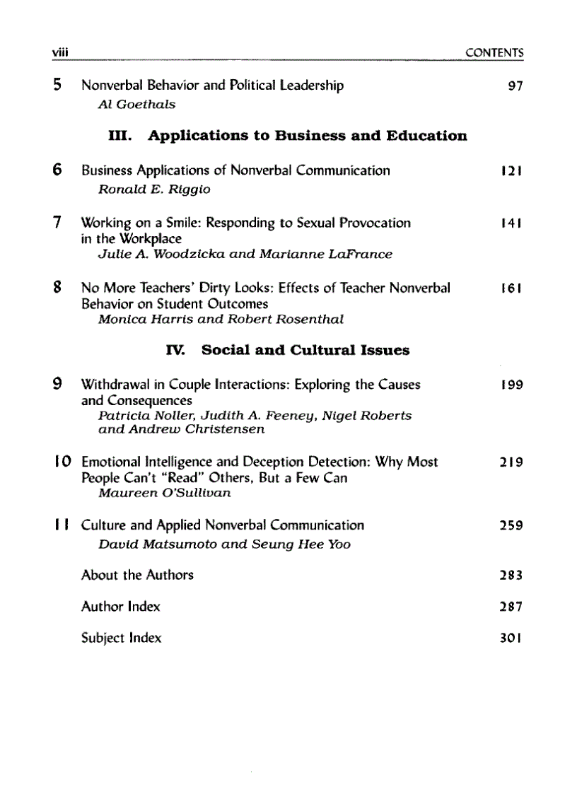 image for page Applications of Nonverbal Communication