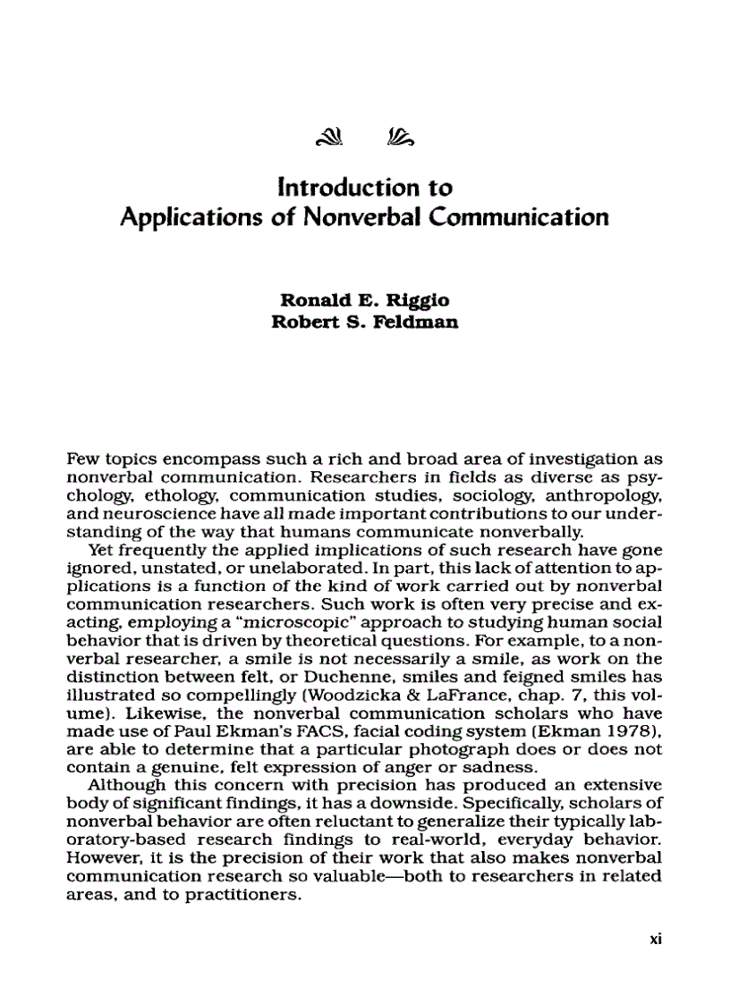 image for page Applications of Nonverbal Communication