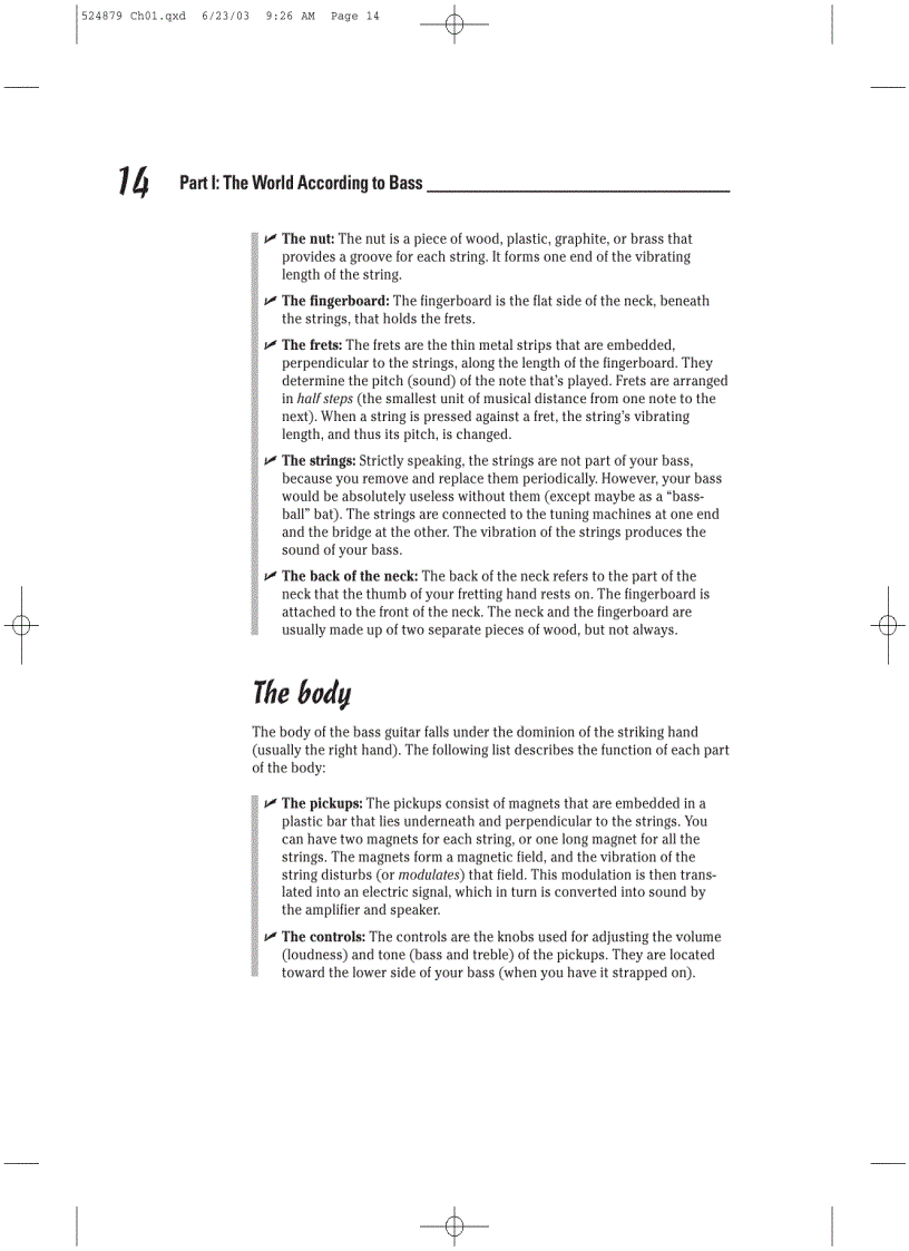 image for page Bass Guitar for Dummies