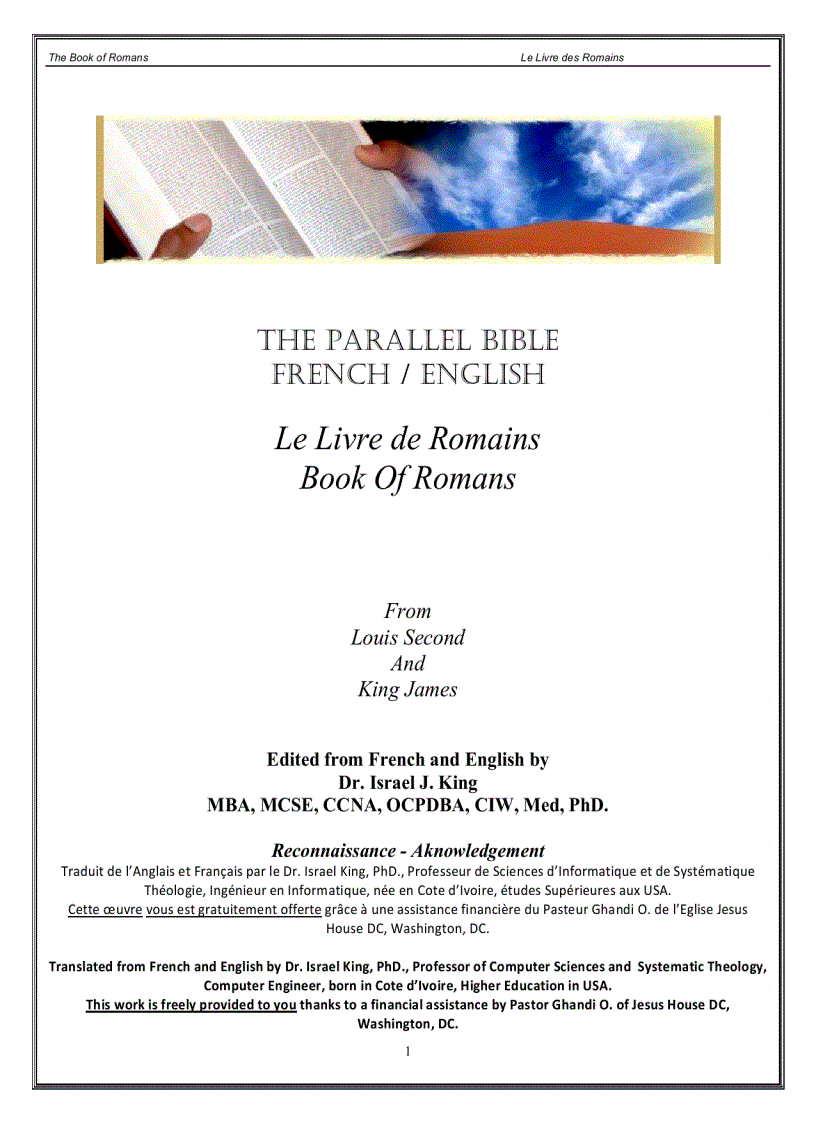image for page Bilingual English French Book of Romans
