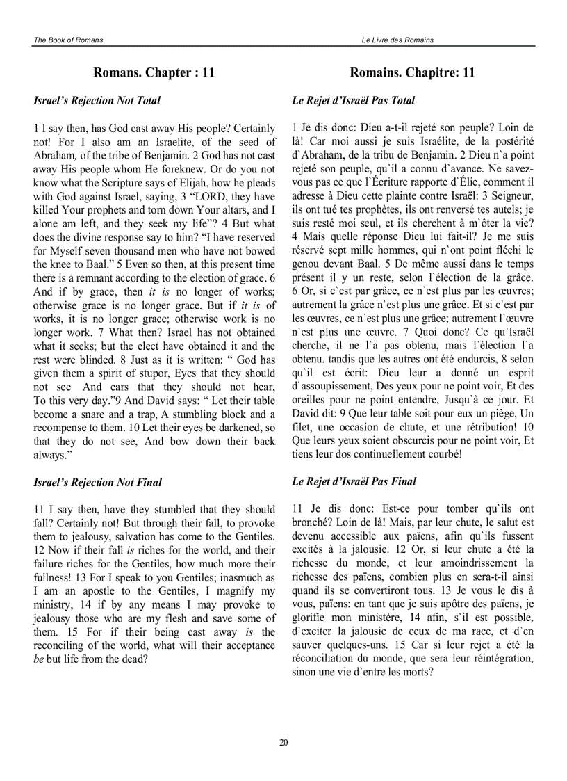 image for page Bilingual English French Book of Romans