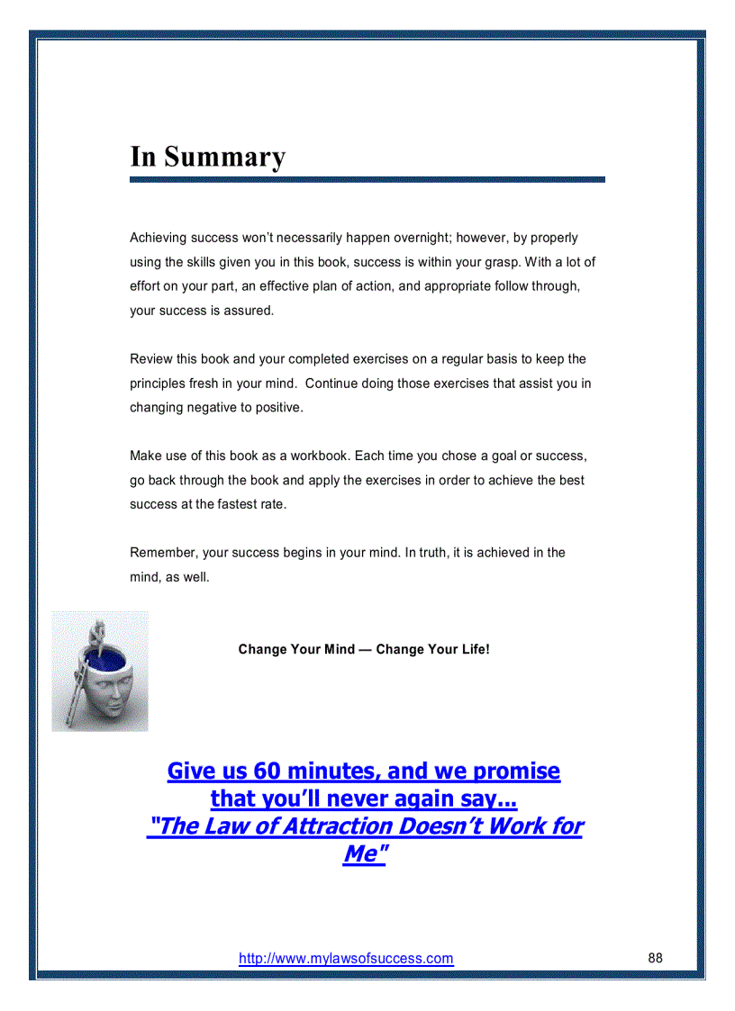 image for page Change Your Mind Change Your Life