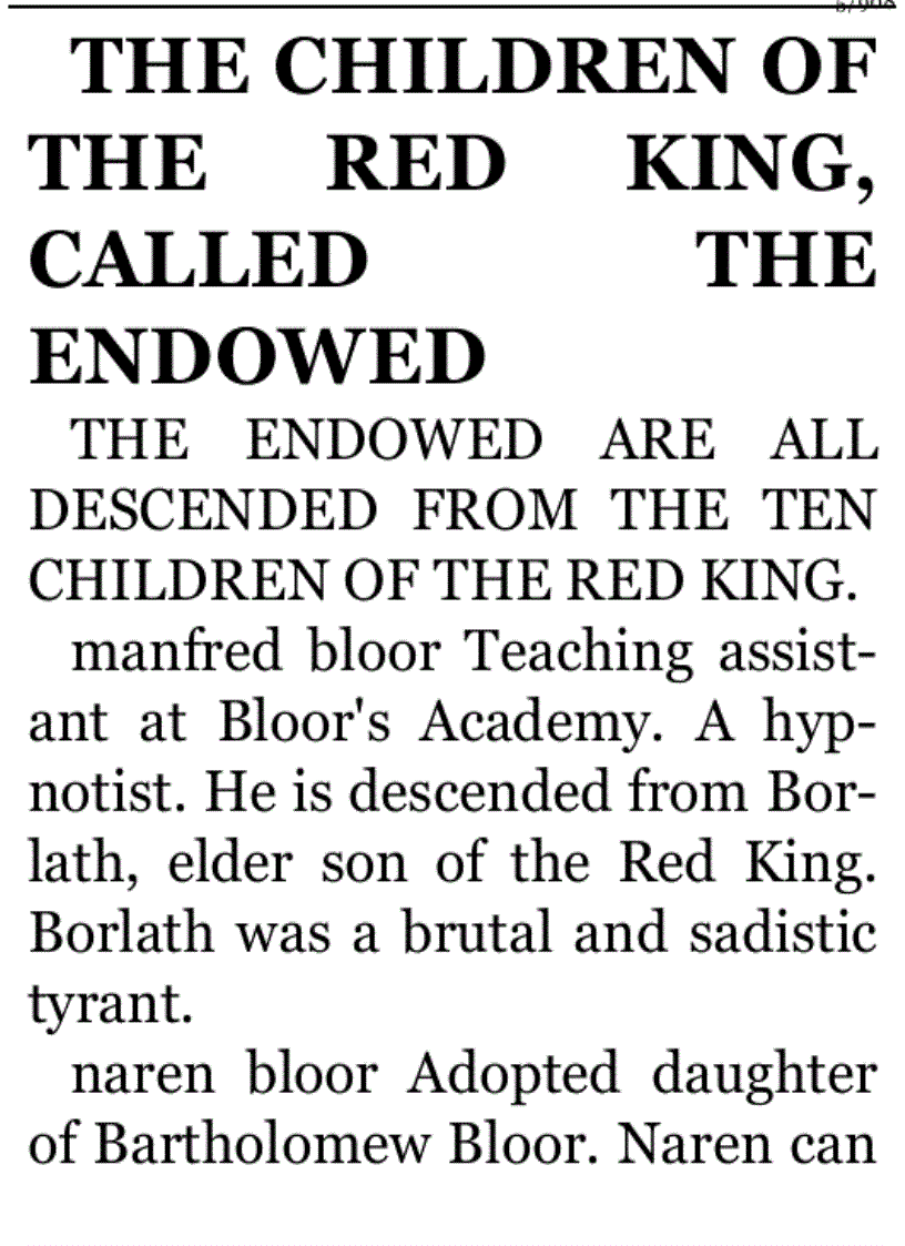 image for page Charlie Bone and the Red Knight