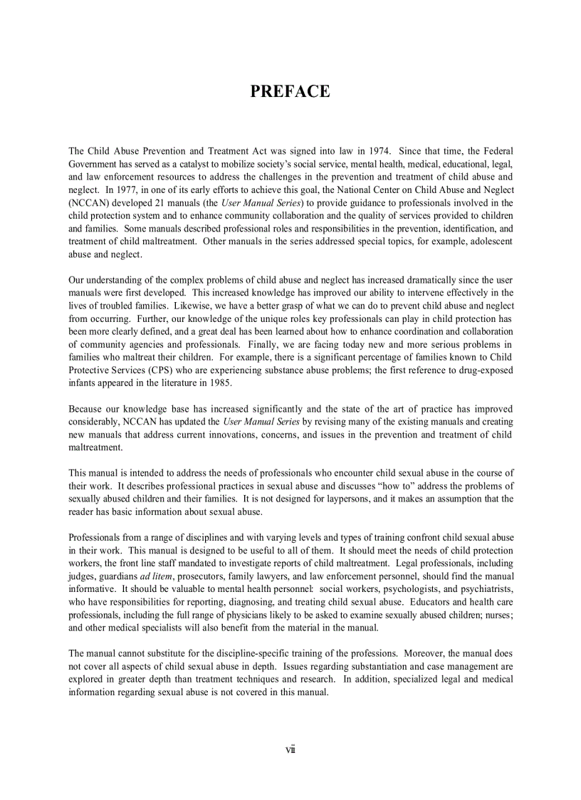 image for page Child Sexual Abuse Intervention and Treatment Issues