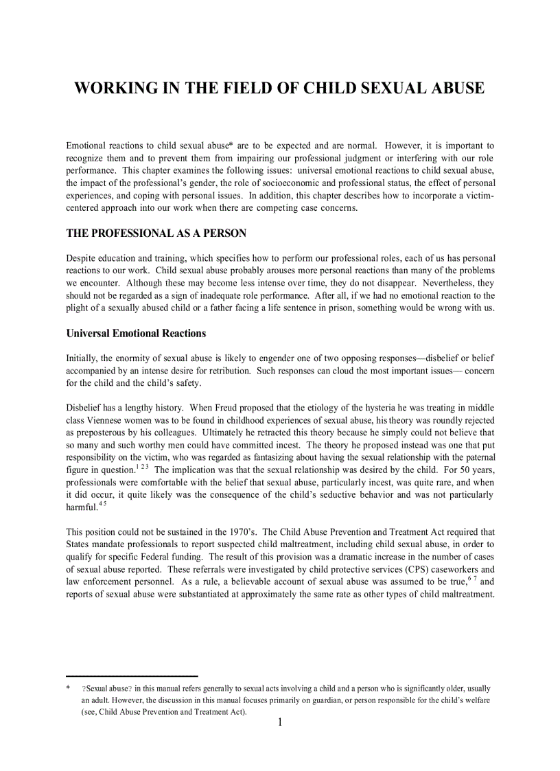 image for page Child Sexual Abuse Intervention and Treatment Issues