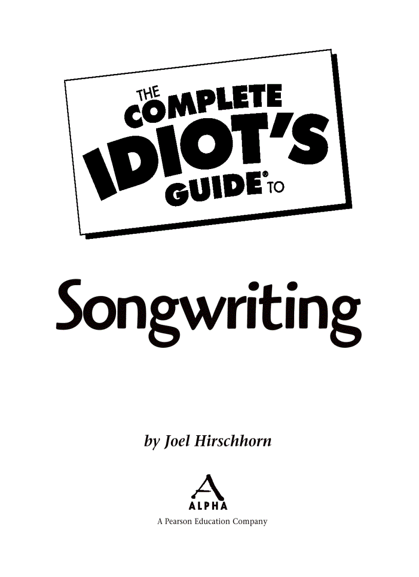 image for page Complete Idiot s Guide to Songwriting
