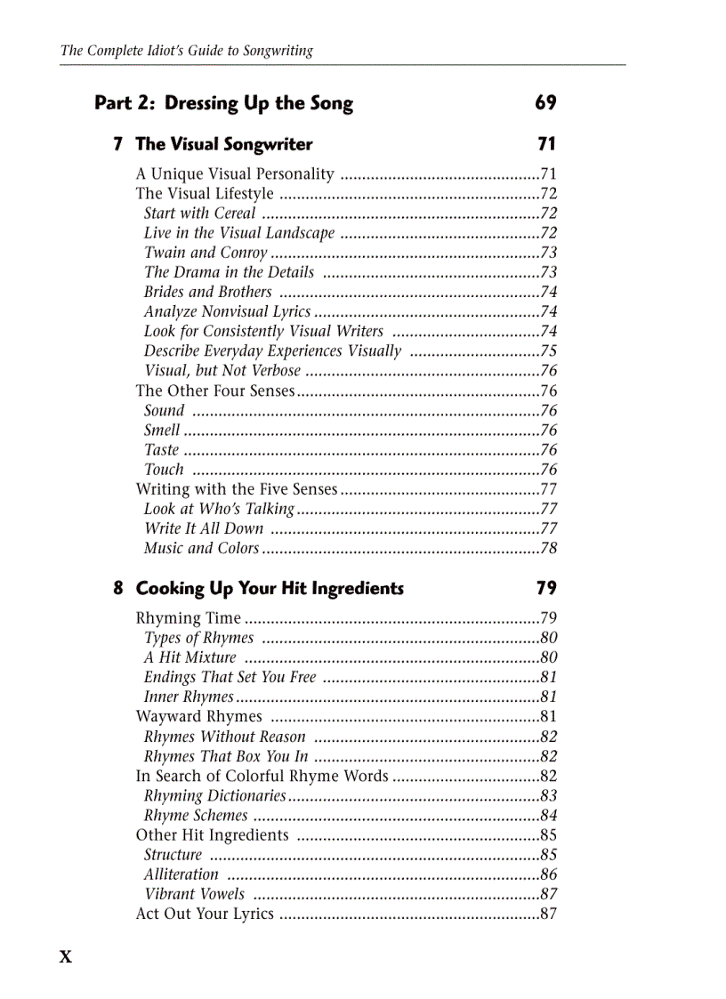 image for page Complete Idiot s Guide to Songwriting