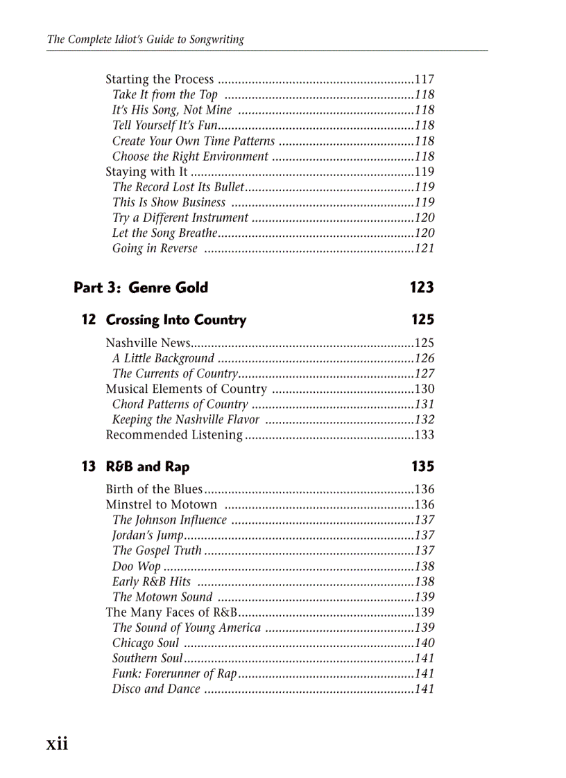 image for page Complete Idiot s Guide to Songwriting