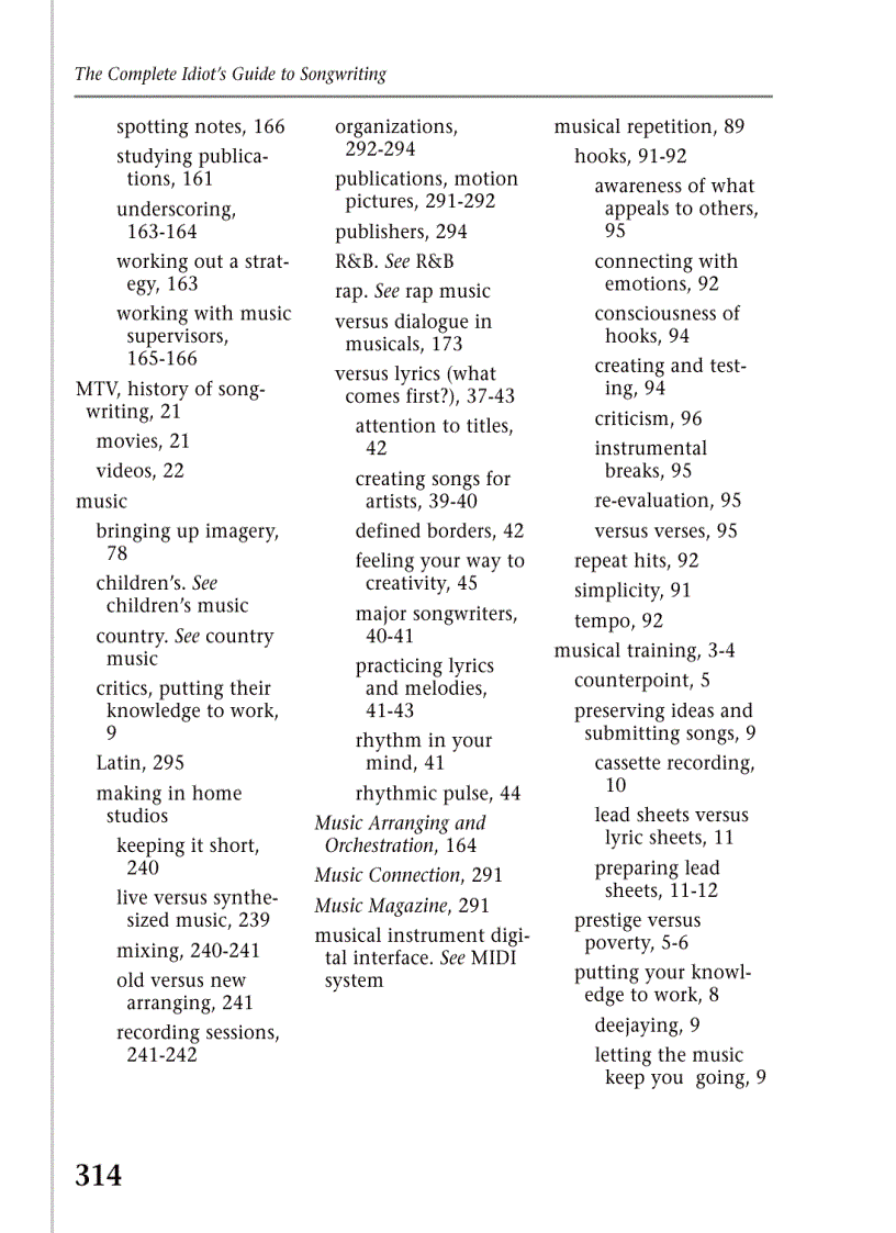 image for page Complete Idiot s Guide to Songwriting