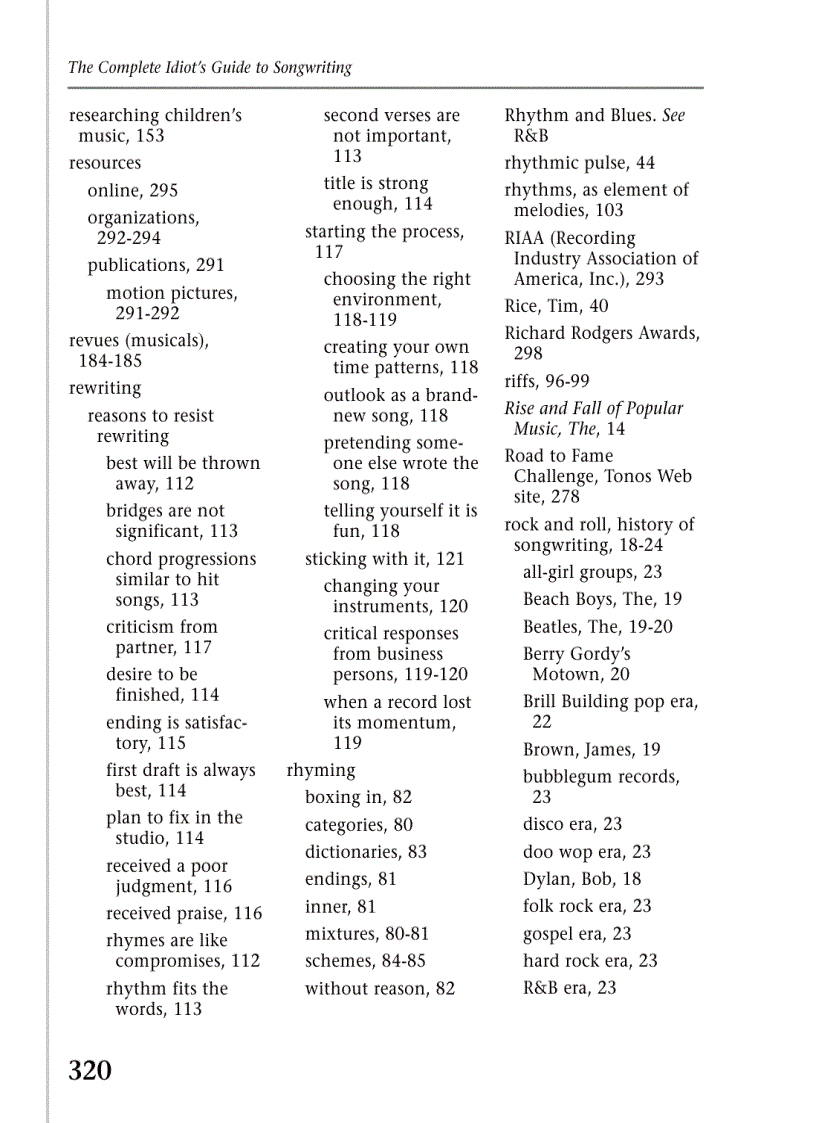 image for page Complete Idiot s Guide to Songwriting