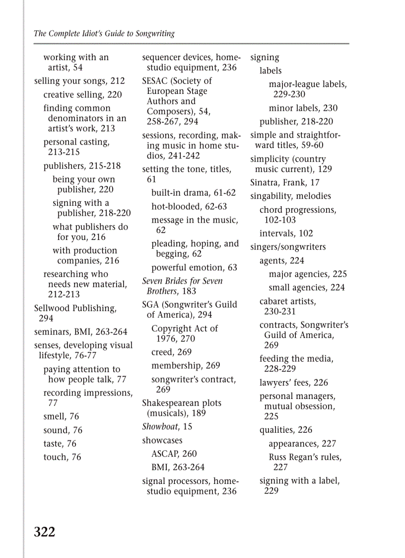 image for page Complete Idiot s Guide to Songwriting