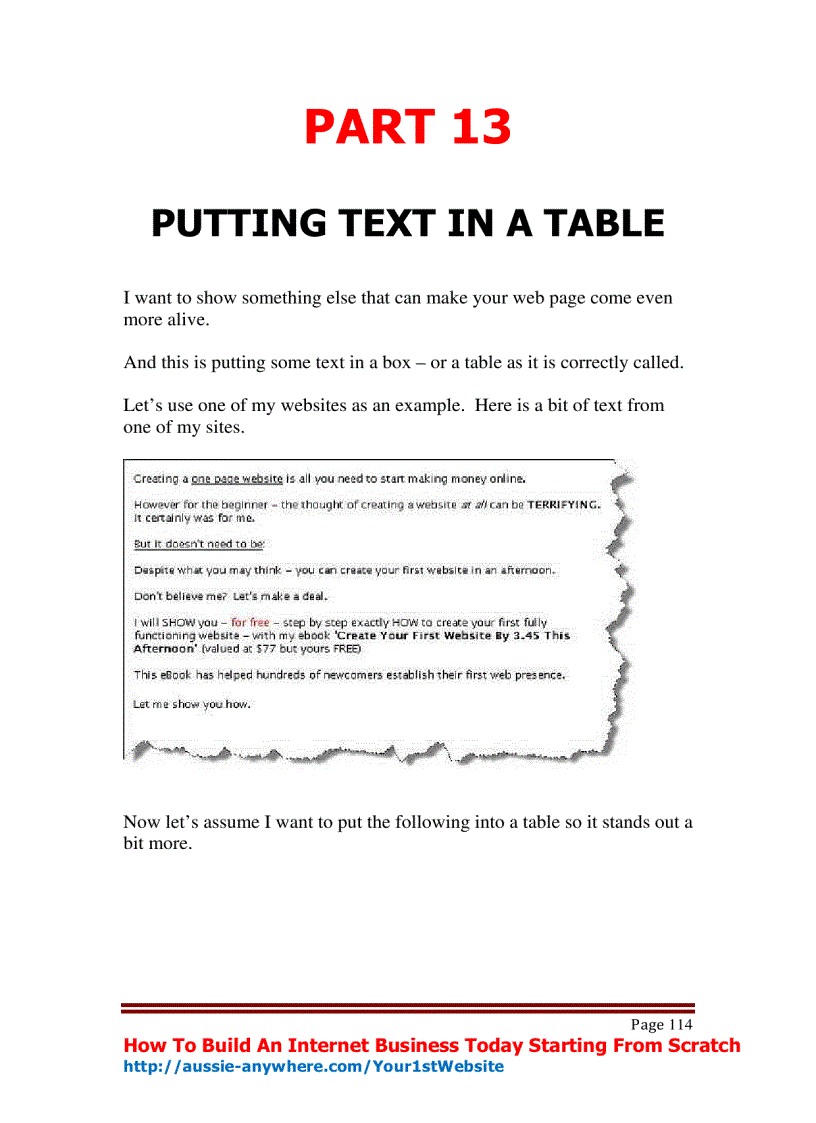 image for page Create Your First Website By 3 45 This Afternoon