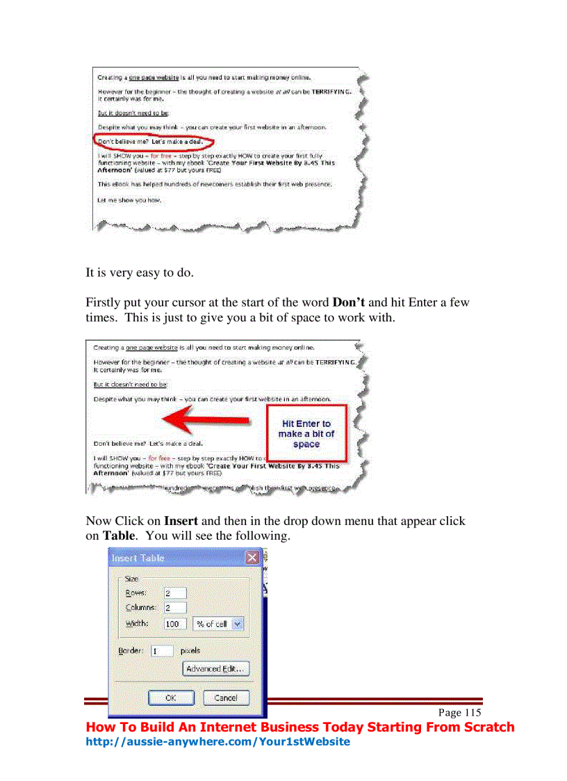 image for page Create Your First Website By 3 45 This Afternoon