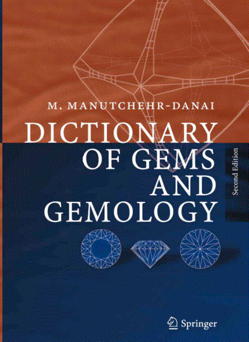 image for page Dictionary of Gems and Gemology 2nd Edition