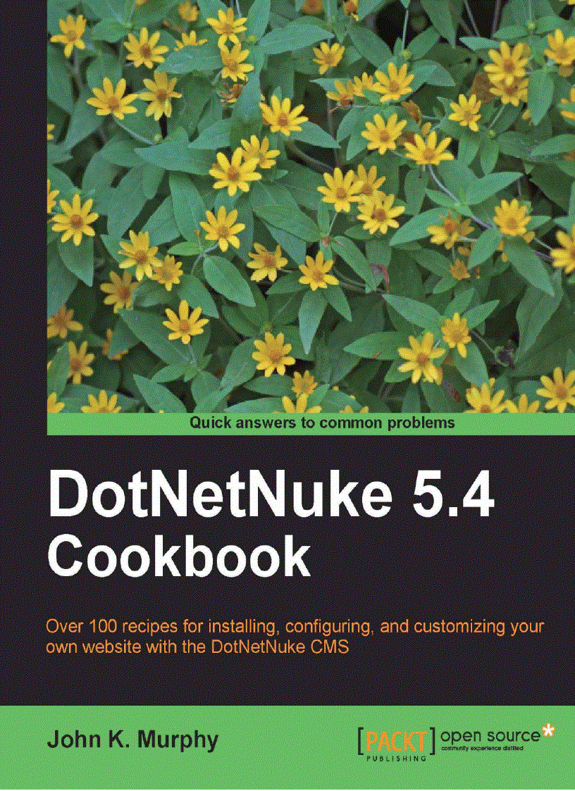 image for page DotNetNuke 5 4 Cookbook