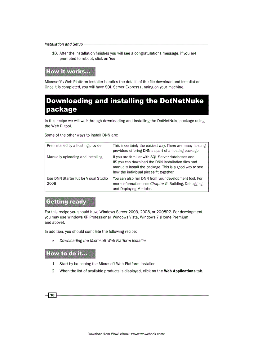 image for page DotNetNuke 5 4 Cookbook