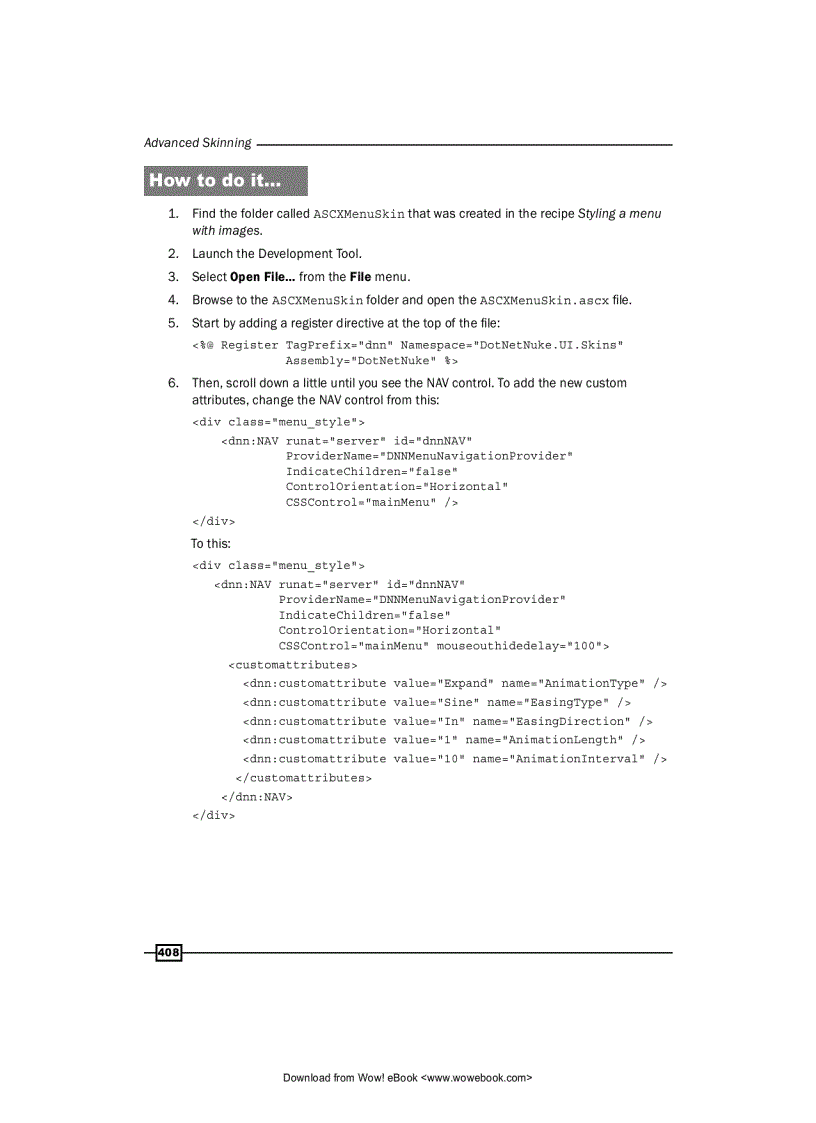 image for page DotNetNuke 5 4 Cookbook