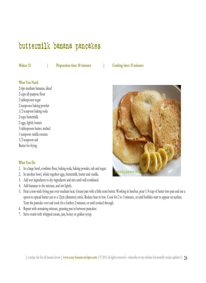 image for page Easy Banana Recipes for All Banana Lovers