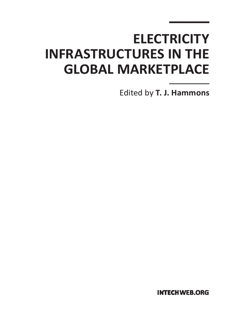 image for page Electricity Infrastructures in the Global Marketplace