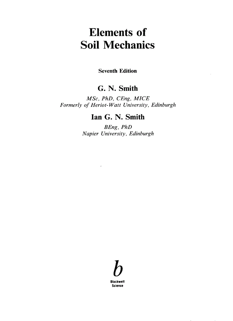 image for page Element of Soil Mechanics 7th Edition