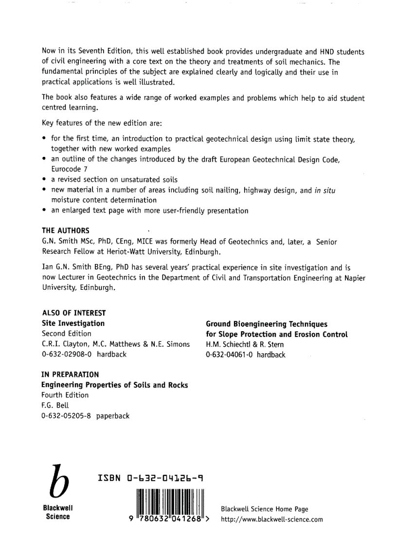 image for page Element of Soil Mechanics 7th Edition