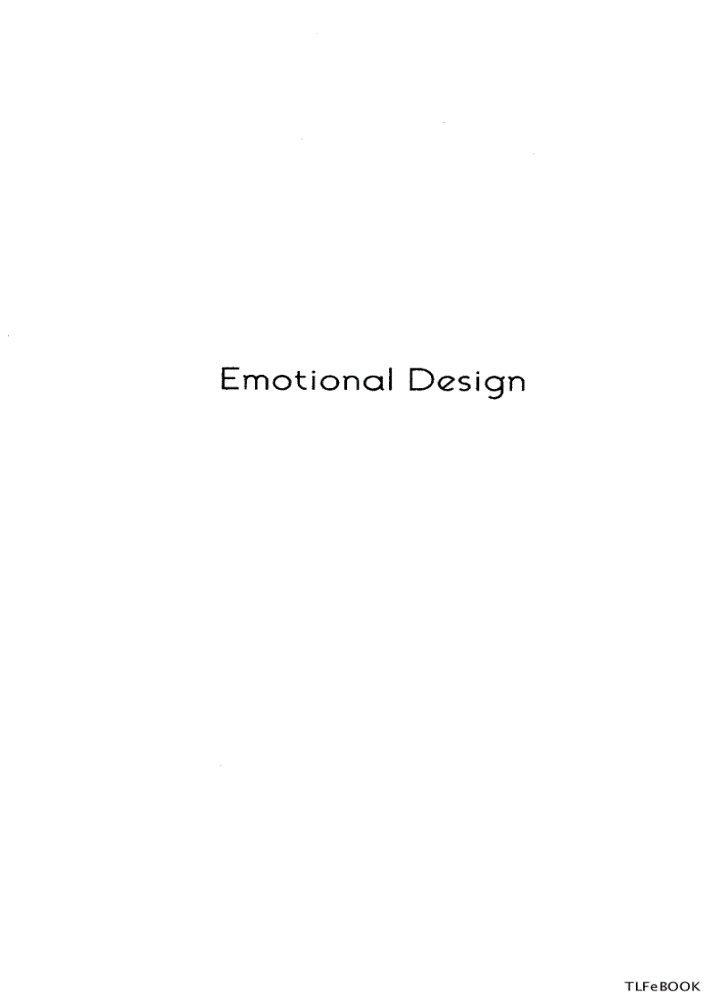 image for page Emotional Design 1st Edition