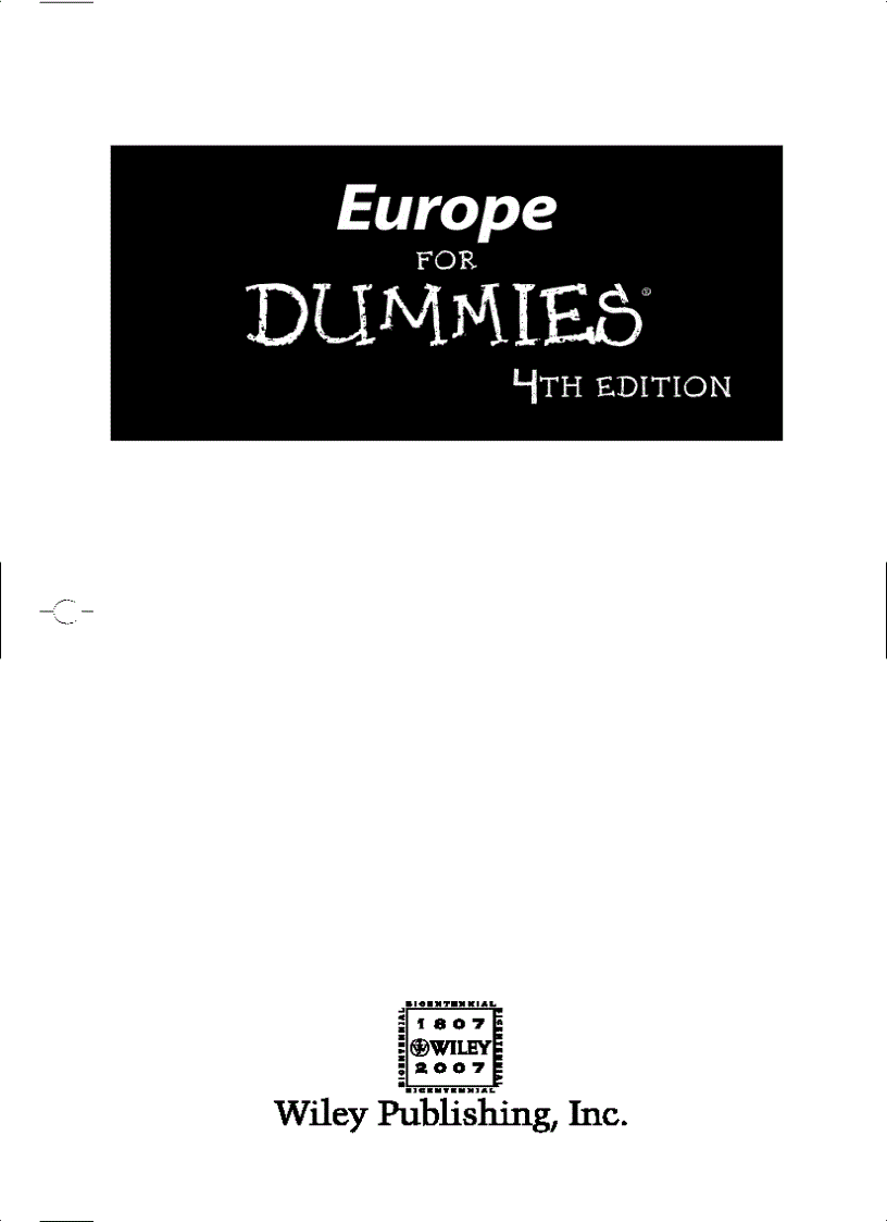 image for page Europe For Dummies 1