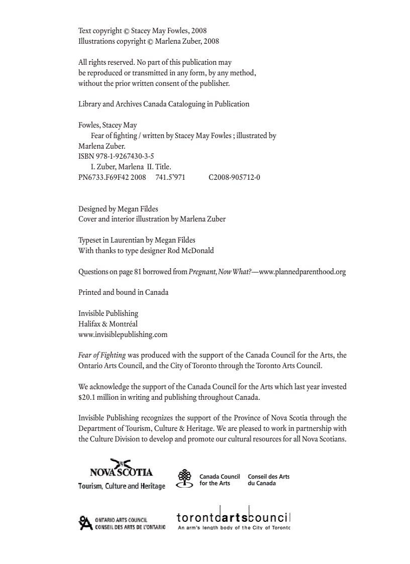 image for page Fear of Fighting