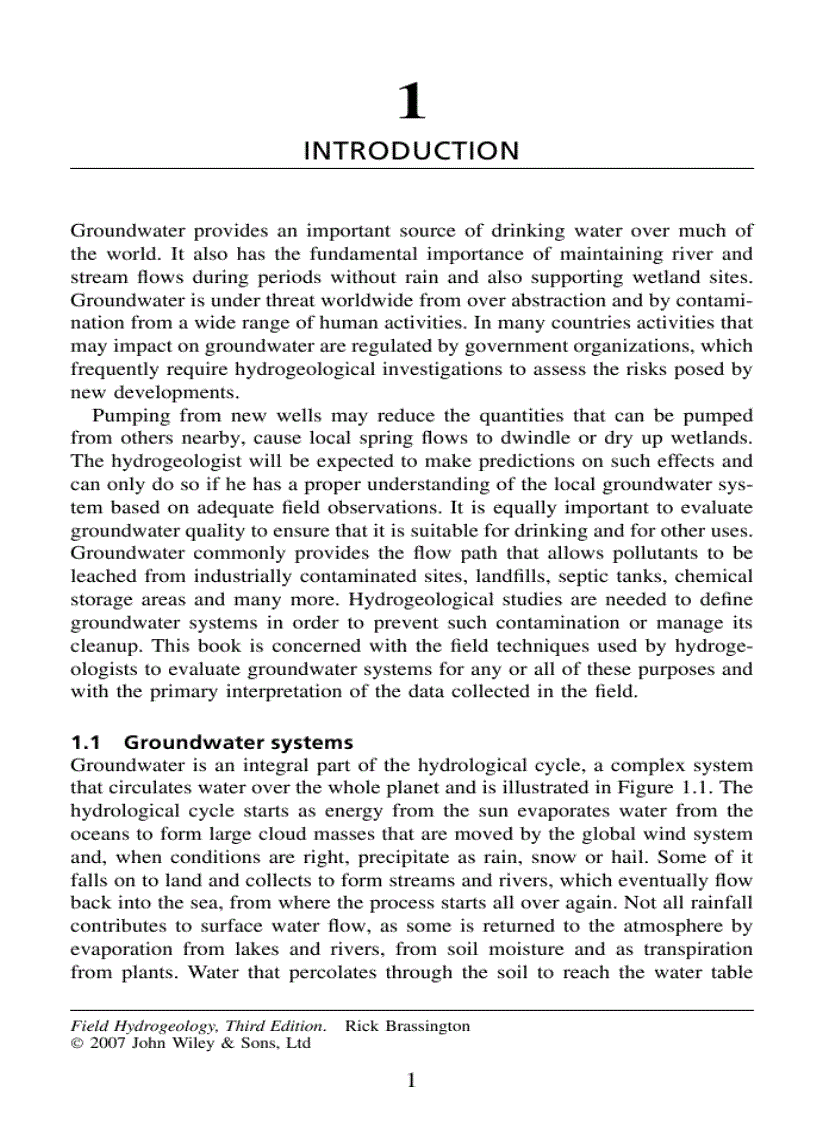 image for page Field Hydrogeology Geological Field Guide 3rd Ed